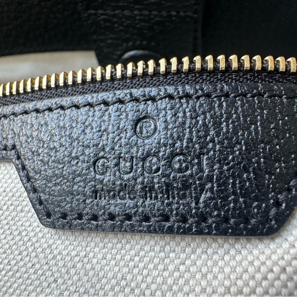 Gucci Black Denim GG Ophidia Tote - Picture 9 of 12